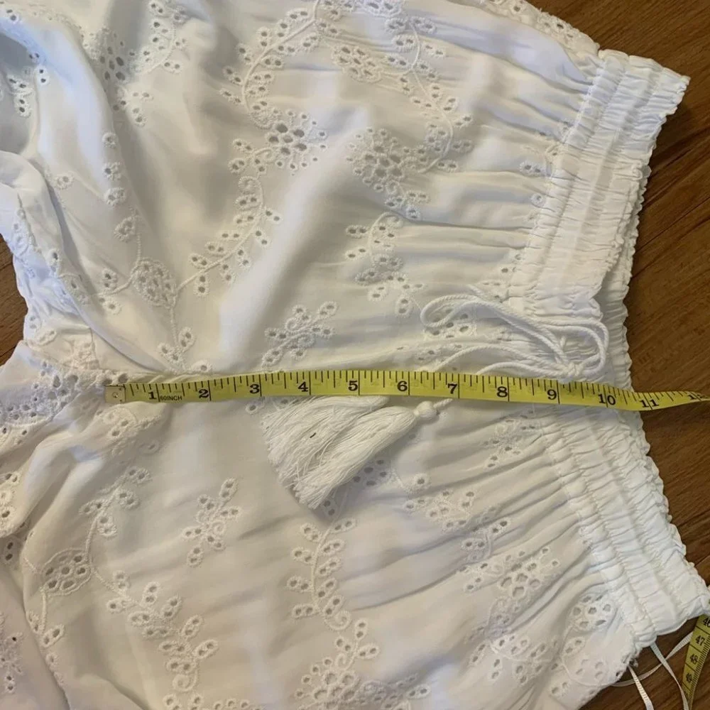 Young Fabulous & Broke Eyelet White Pants